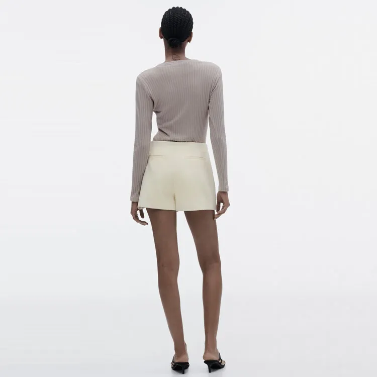 ZARA Casual Short Skirts Women's White-2