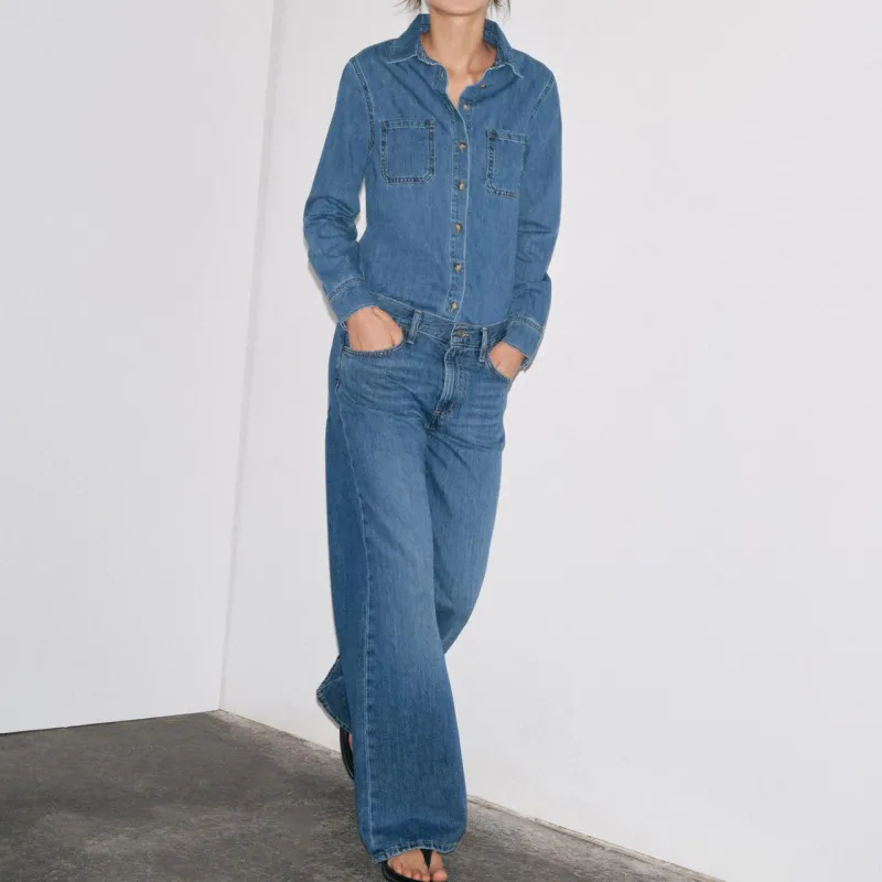 ZARA ZW Series Jeans Women's Indigo-5