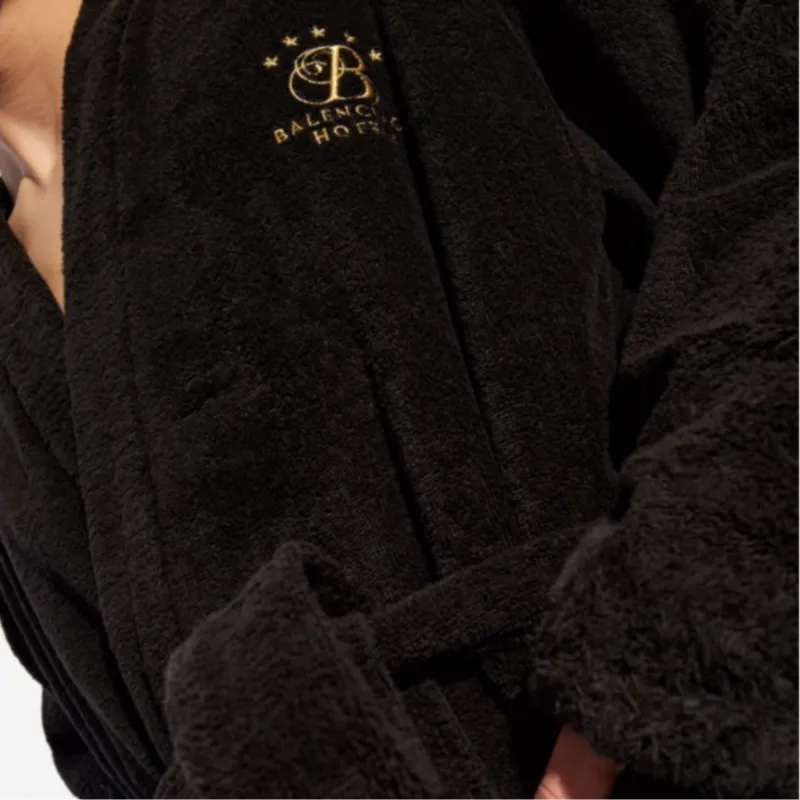 Balenciaga Embroidered-logo Wrap Coat-1