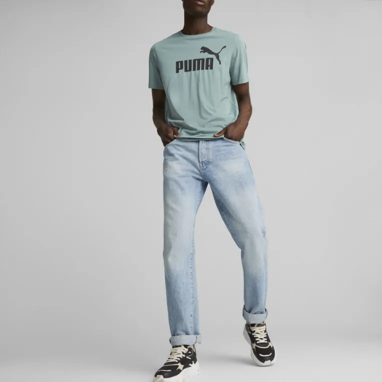 PUMA T Shirts Men Turquoise-2