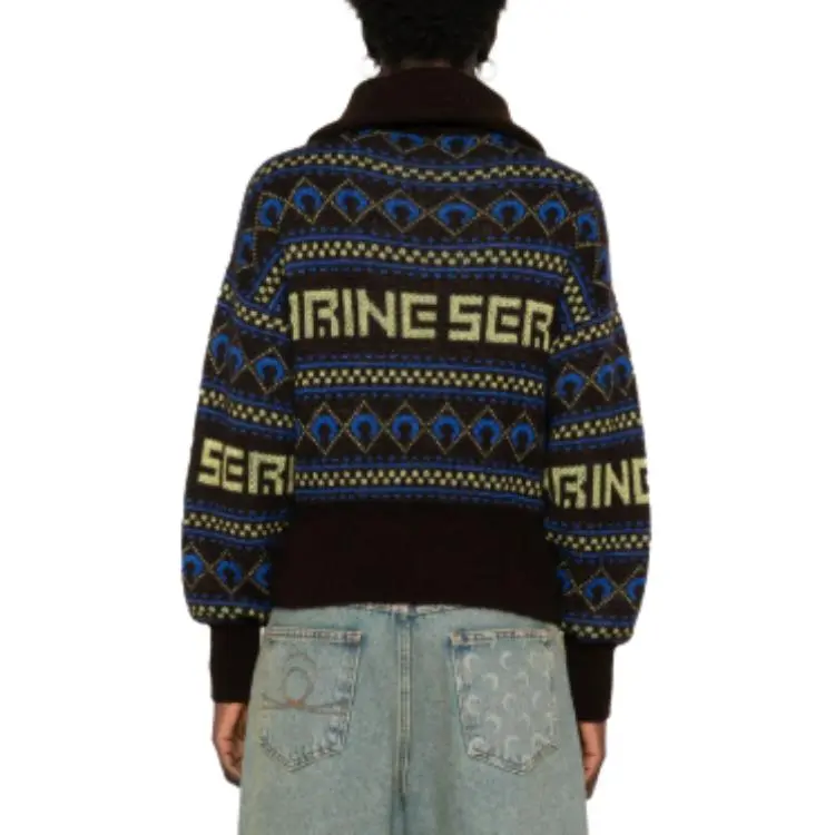 Marine Serre Jacquard Knit Sweater-3