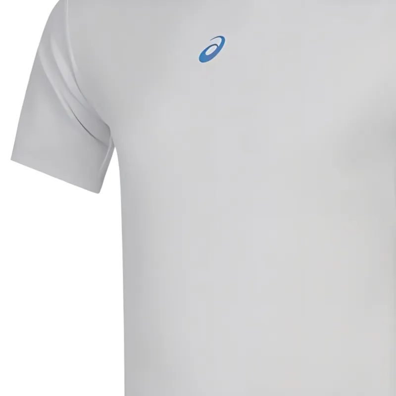 Asics T Shirts Men Light Gray-2