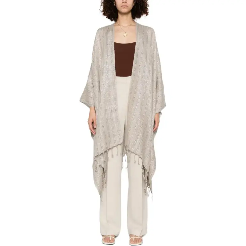 Brunello Cucinelli Lamé effect Coat-1