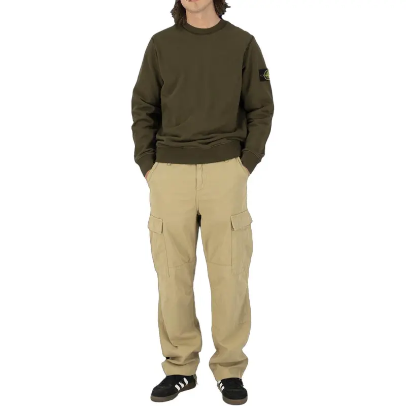 STONE ISLAND Sweatshirt Men's Army Green-3