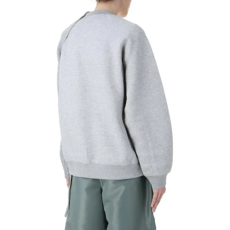 Sacai Zip Detailed Crewneck Jumper-4