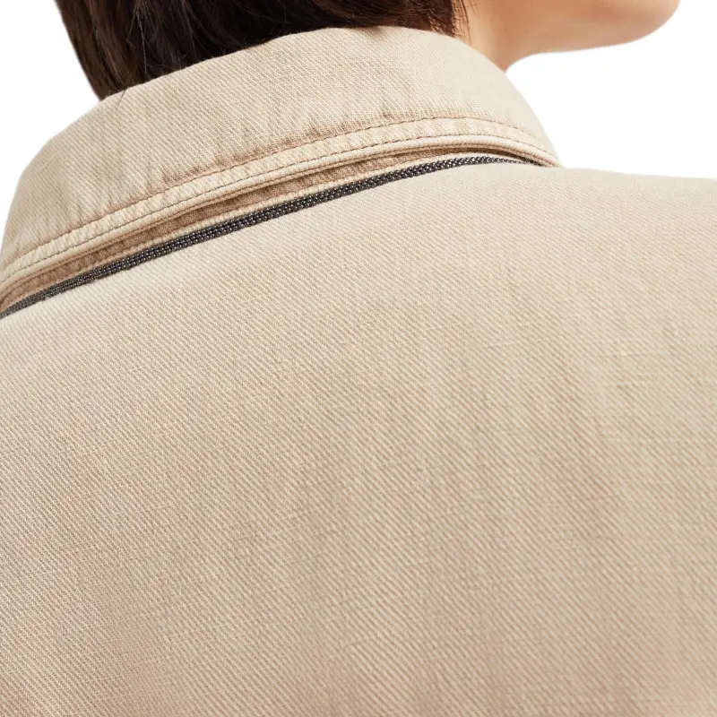 Brunello Cucinelli Monili Embellished Elastic Waistband Jacket-5