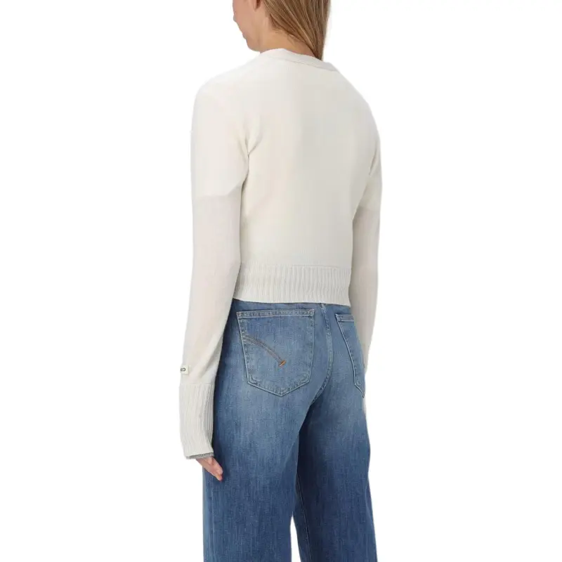 PINKO V Neck Cropped Cardigan-3