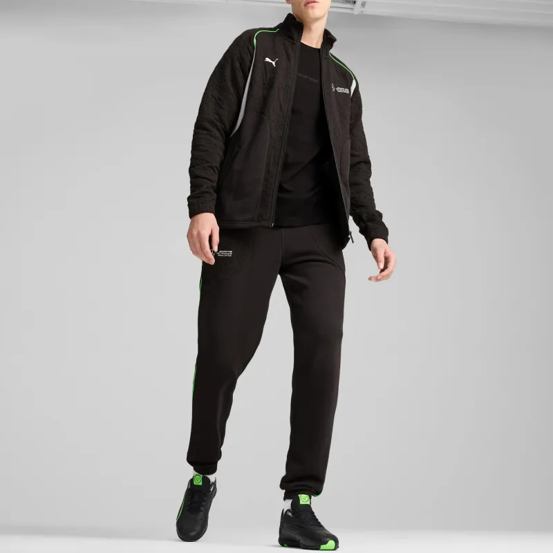 PUMA Mercedes AMG Petronas F1 SS24 Knitted Sports Pants Men's Black-4