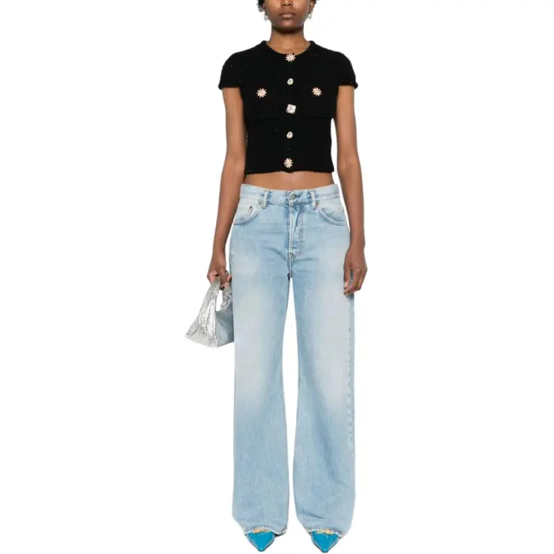 Self portrait Embellished Knitted Top-4