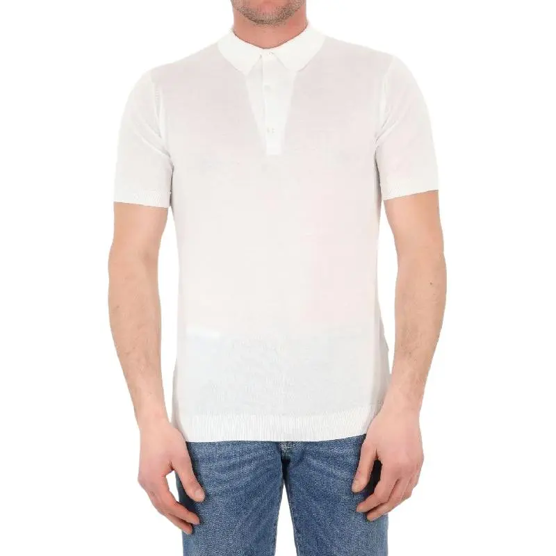 JOHN SMEDLEY Polo Shirts Men White-3