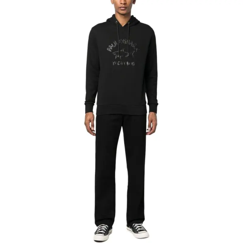 Paul & Shark Logo print Drawstring Hoodie-2