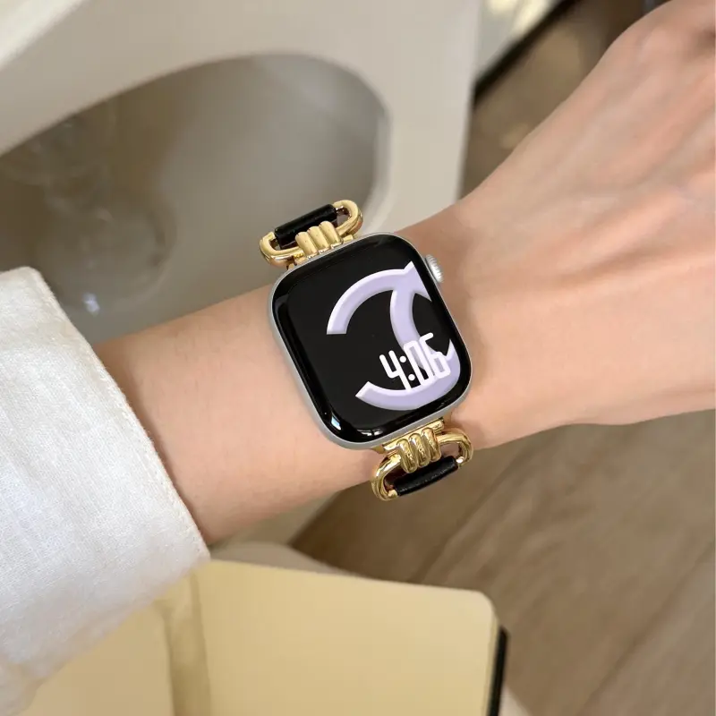 Wei Xin Apple Compatibility Watch Band Cowhide Leather Material-20