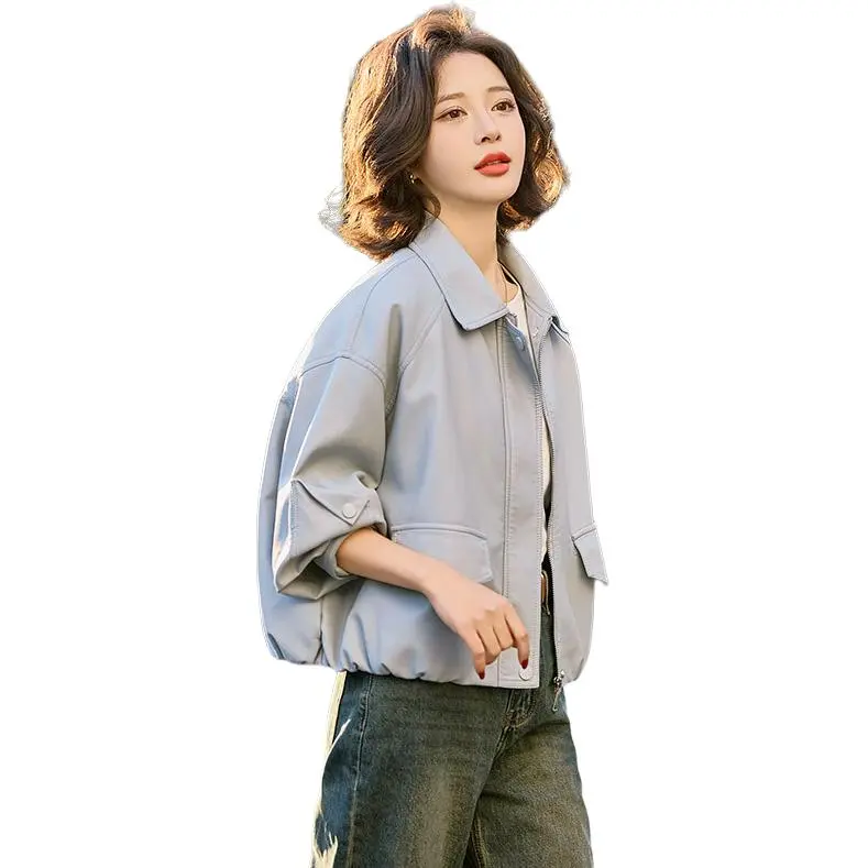 Yi Mengyuan Leather Jacket Women's-3