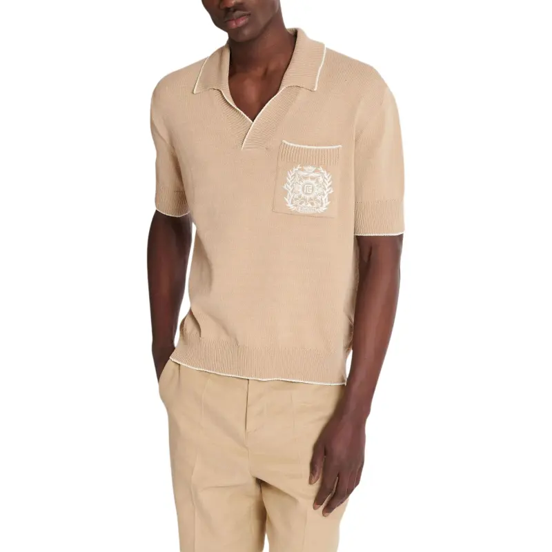 BALMAIN Embroidered Polo Shirt-2