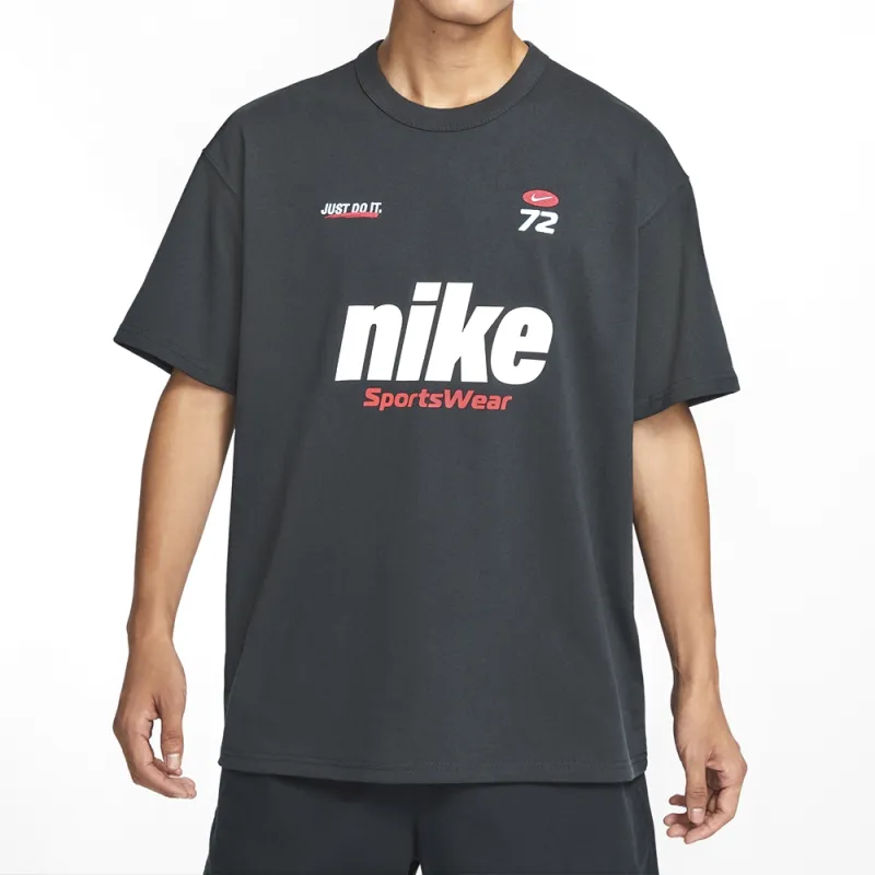 Nike Sportswear Essentials Series T Shirt Men's Gray Black-2