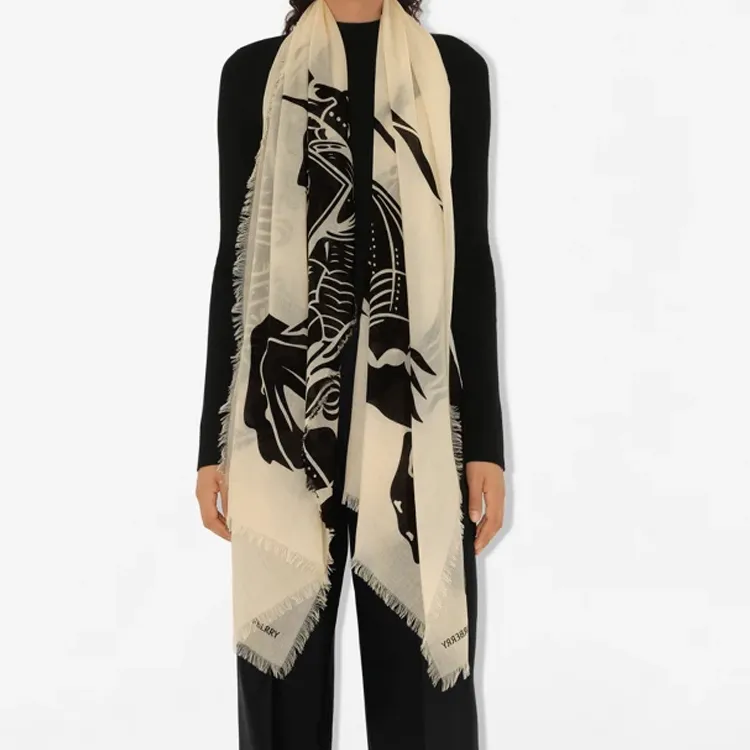 Burberry Ekd Wool Scarf-2