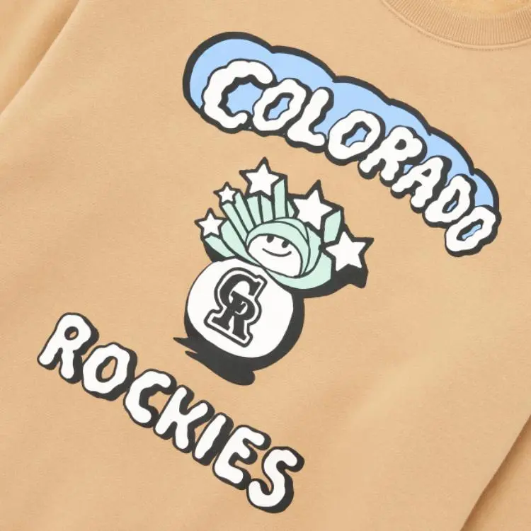 MLB Colorado Rockies Sweatshirt Unisex Yellow-2