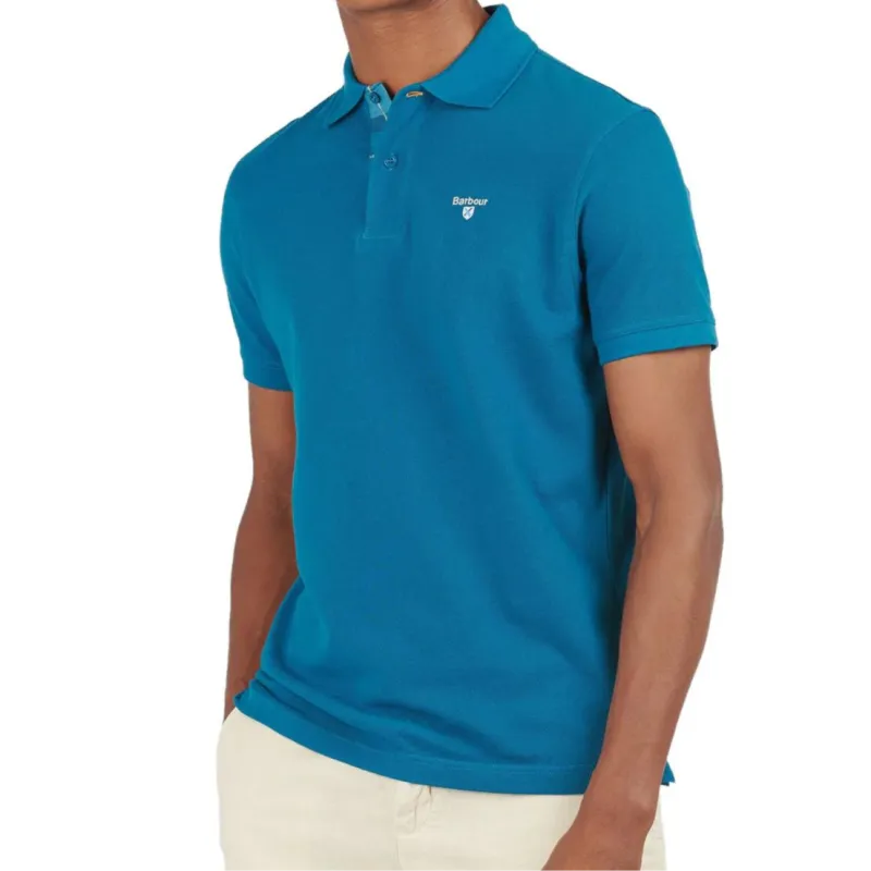 BARBOUR Logo Printed Short Sleeved Polo Shirt-3