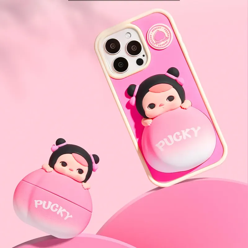 POP MART PUCKY Elf Gourmet Restaurant Series Silicone Phone Case-1