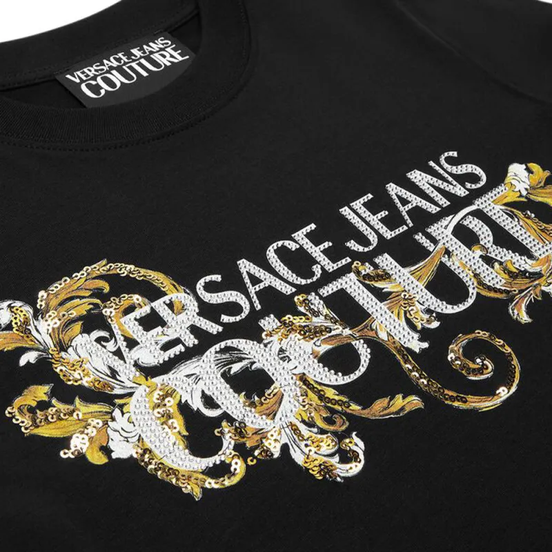 VERSACE Logo Embellished Dress-5