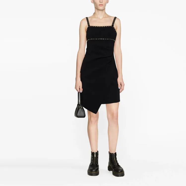 PINKO Slip Dresses Women's Black-1