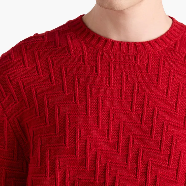 PRADA SS24 Sweater Men's Blood Red-3
