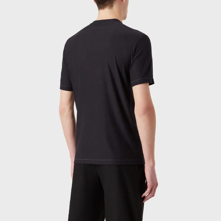 GIORGIO ARMANI T Shirts Men Black-3