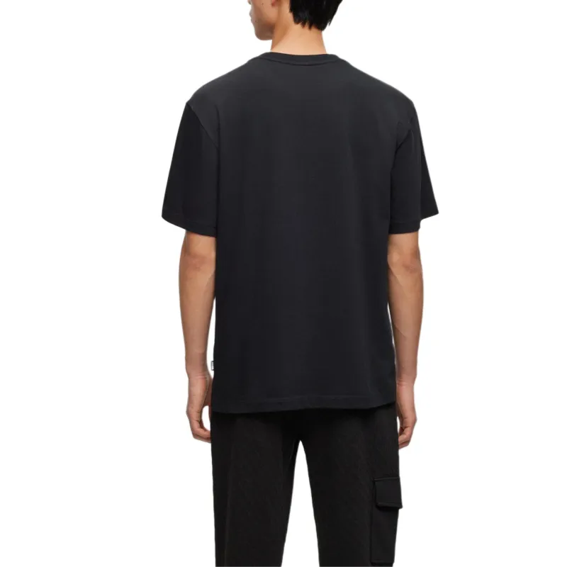 HUGO BOSS Crew Neck Short-Sleeved T-Shirts Men's Black-2