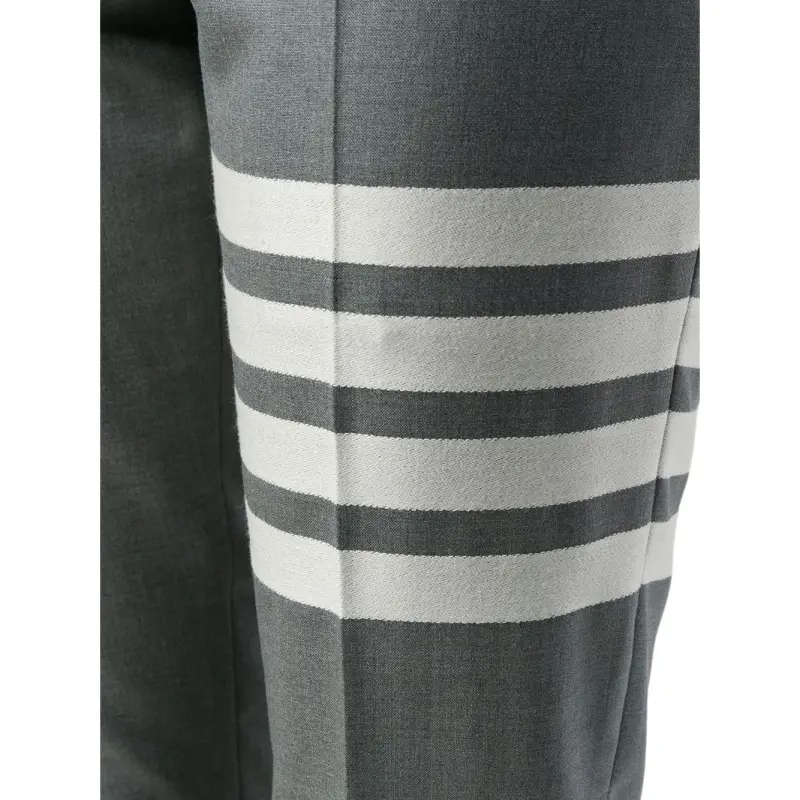 THOM BROWNE 4 Bar Tailored Cropped Pants-5