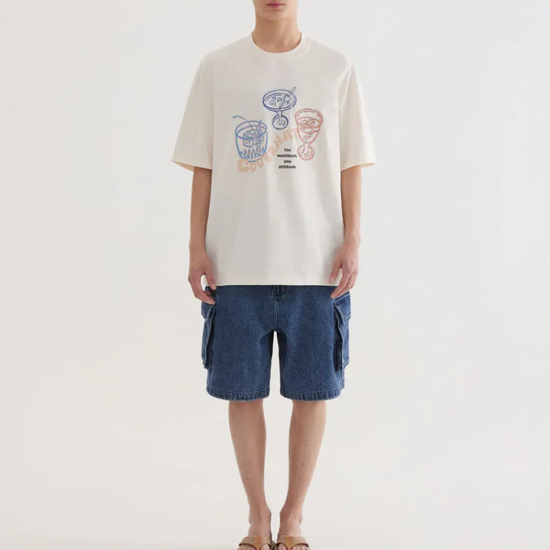 COVERNAT SS25 T Shirt Unisex Ivory-4
