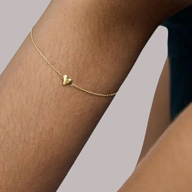 Monica Vinader Mini Heart Chain Bracelet-2