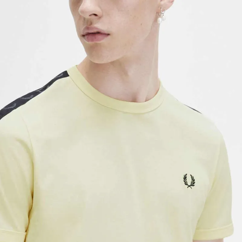 FRED PERRY T Shirts Men Yellow-3