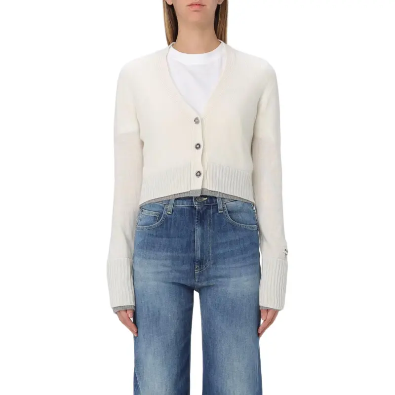 PINKO V Neck Cropped Cardigan-2