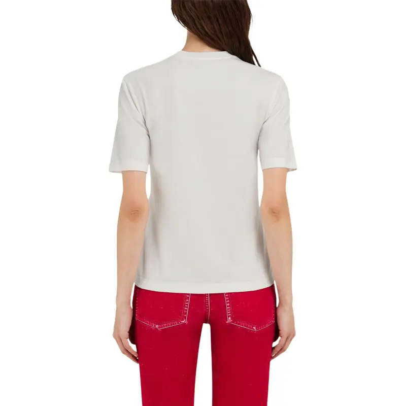Ferragamo Cursive Logo Detail Short Sleeved T Shirt-3
