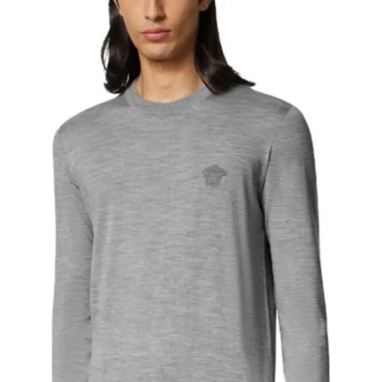 VERSACE Sweaters Men Gray-1