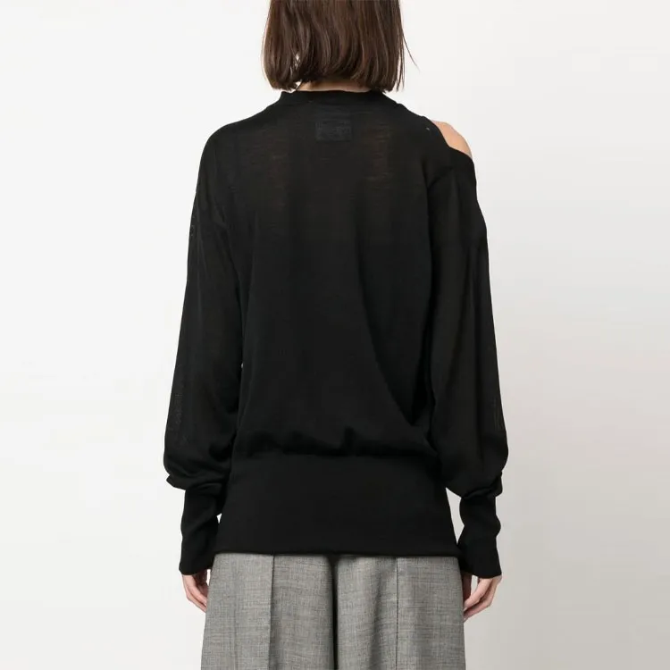 Stella McCartney Cut Out Detail Crewneck Knitted Top-2