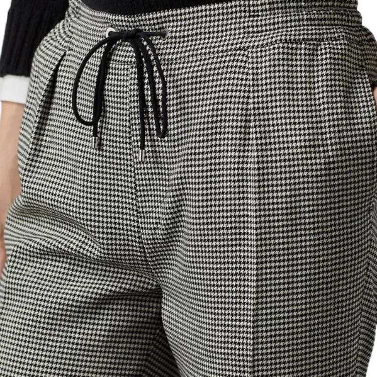 Ralph Lauren Collection FW22 Knitted Sweatpants Women's Black White-3