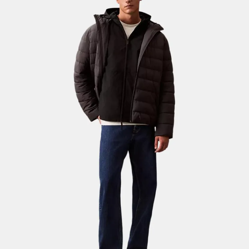 CALVIN KLEIN Trench Coat Men's Black-1