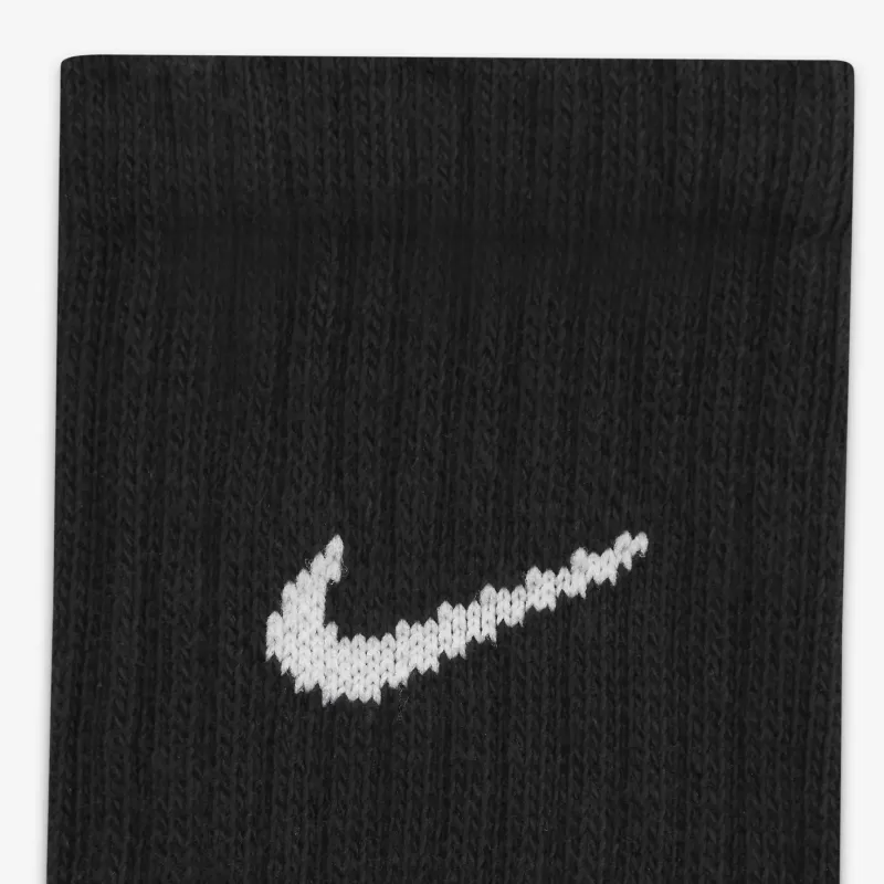 Nike Mid Calf Socks Unisex 3 Pack Black/White-2