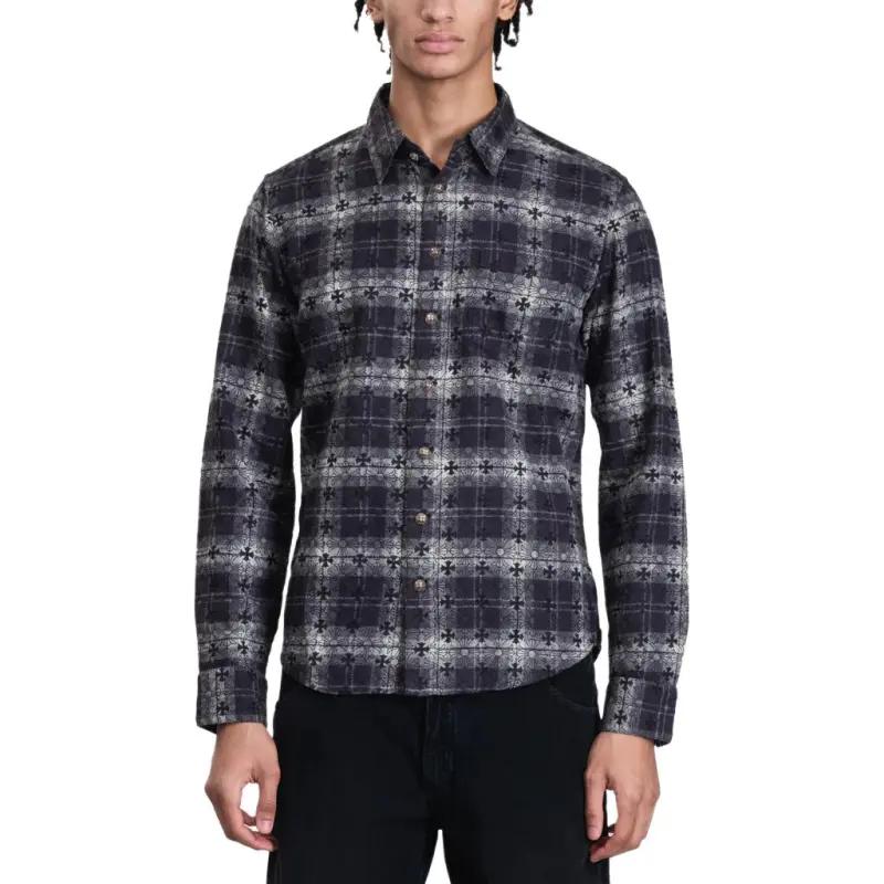 Chrome Hearts FW22 Shirt Unisex Dark Blue-2