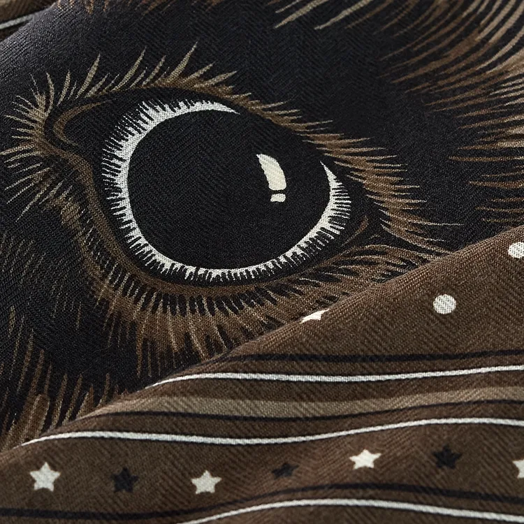 HERMES Cashmere, Mulberry Silk Scarves Men's Basalt Color-1