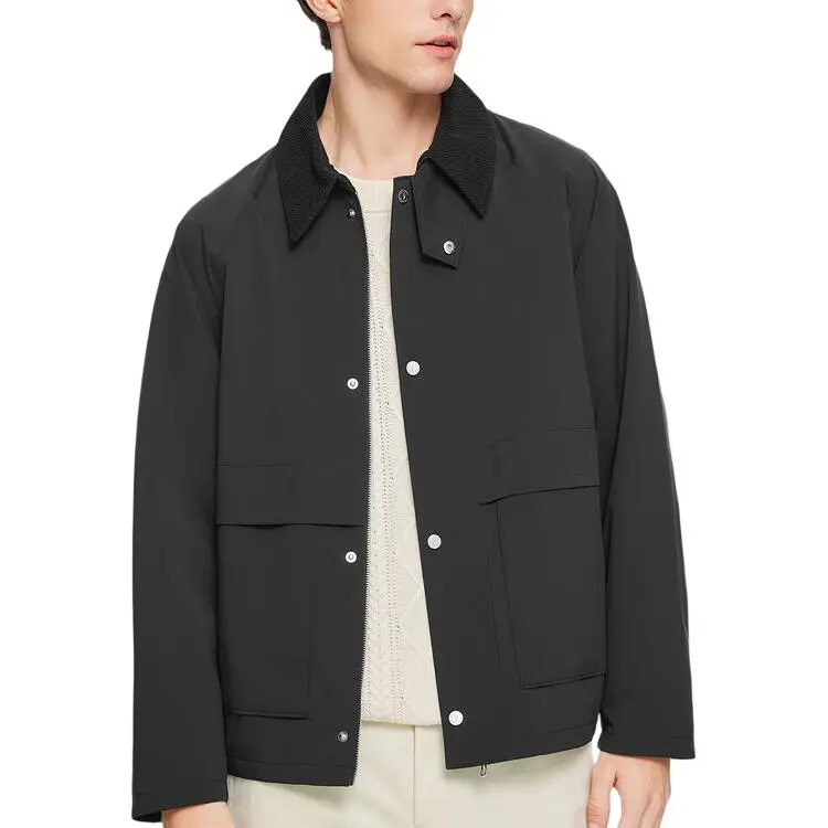 Skechers Elegant Diamond Collection Sports Lifestyle Collection Jacket Men's Carbon Black-2