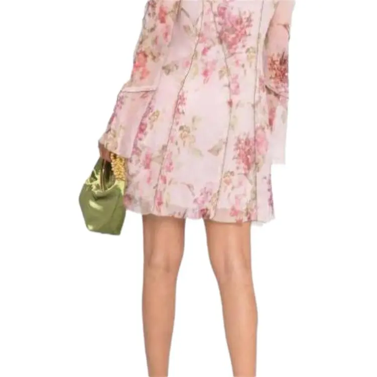 Blumarine Long Sleeved Dresses Women's Pink-5