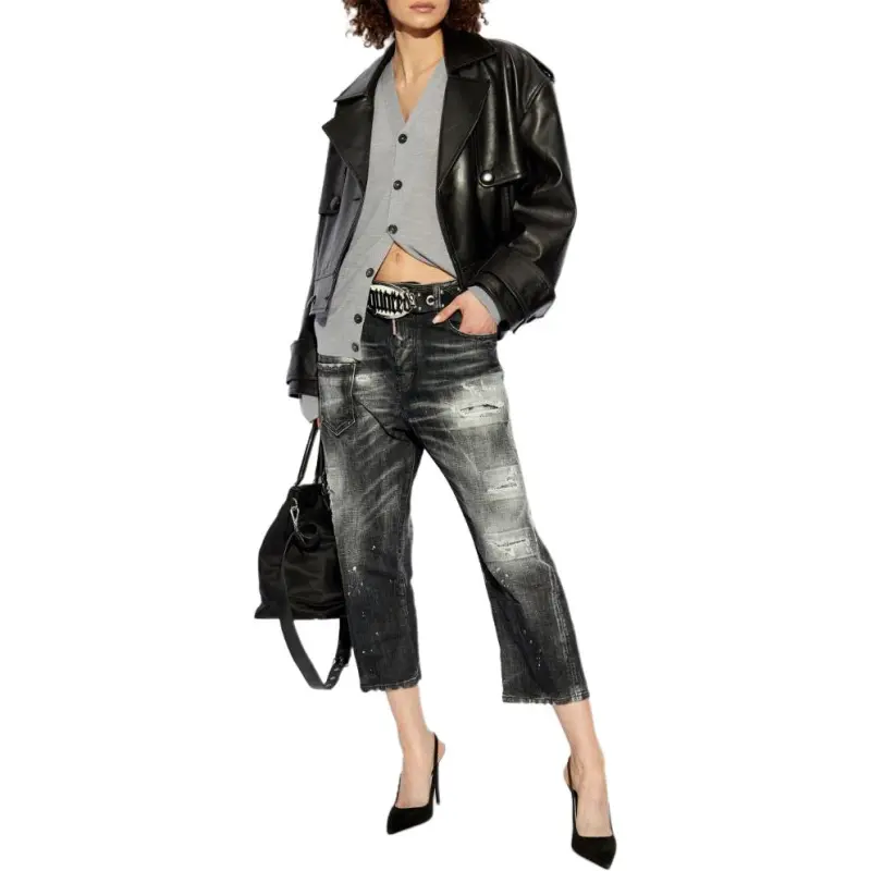 DSQUARED 2 D2 Logo Embroidered Knit Cardigan-3