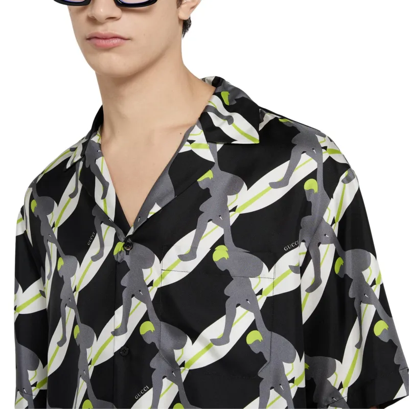 GUCCI SS25 Shirt Men's Black White-3