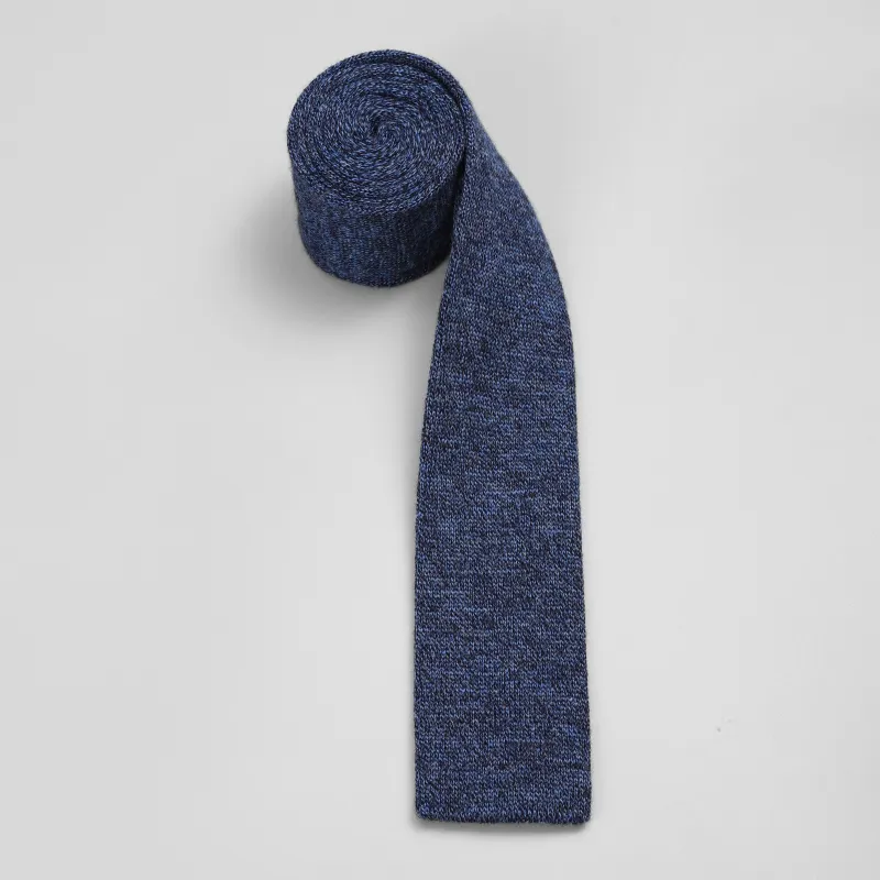 GOLDLION Sheep Wool Ties Men's Medium Blue-6