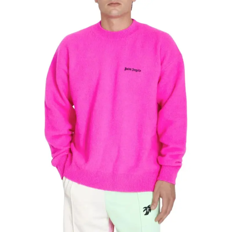 PALM ANGELS Logo embroidered Wool blend Jumper-2