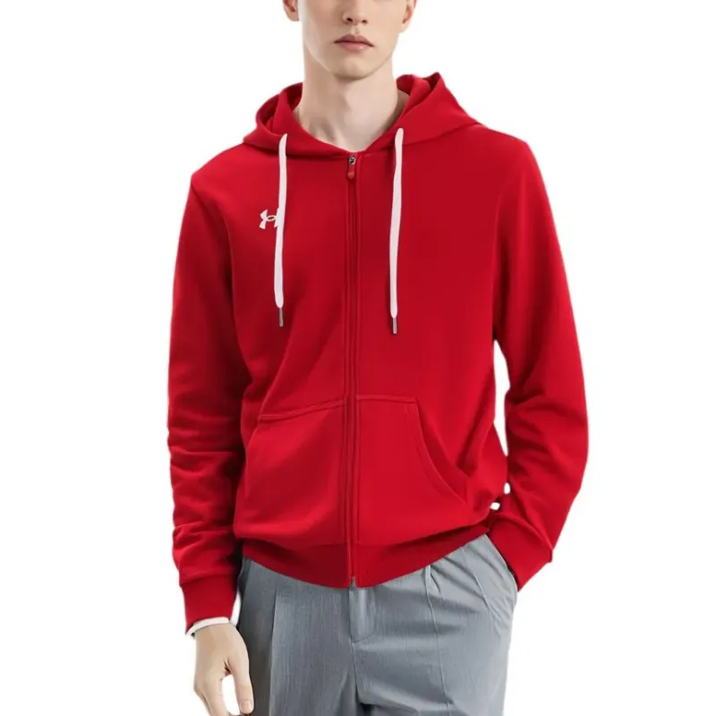 Under Armour Jackets Coats Men's Red Comes With Necklace-3