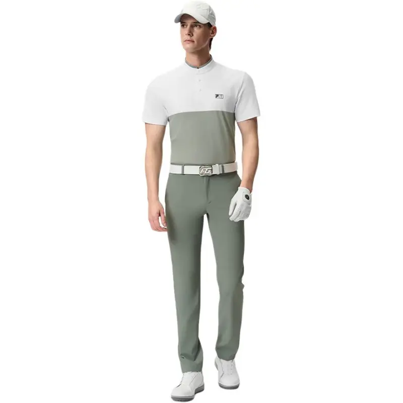 FILA Golf Series SS25 T Shirt Men's Jade White WT-1