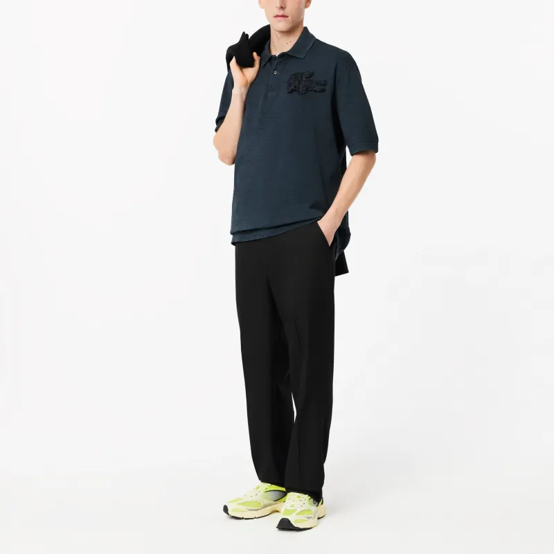 LACOSTE Crocodile appliqué Polo Shirt-2